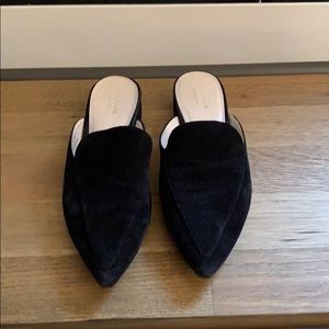 Cole Haan Black Suede Mules